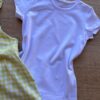fernandaramoskids com br Conjunto Infantil Feminino Jardineira Xadrez e Blusa Manga Curta Branca 5