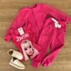 Conjunto Infantil Feminino Regata com Estampa + Jaqueta + Calça Pink Fernanda Ramos Kids