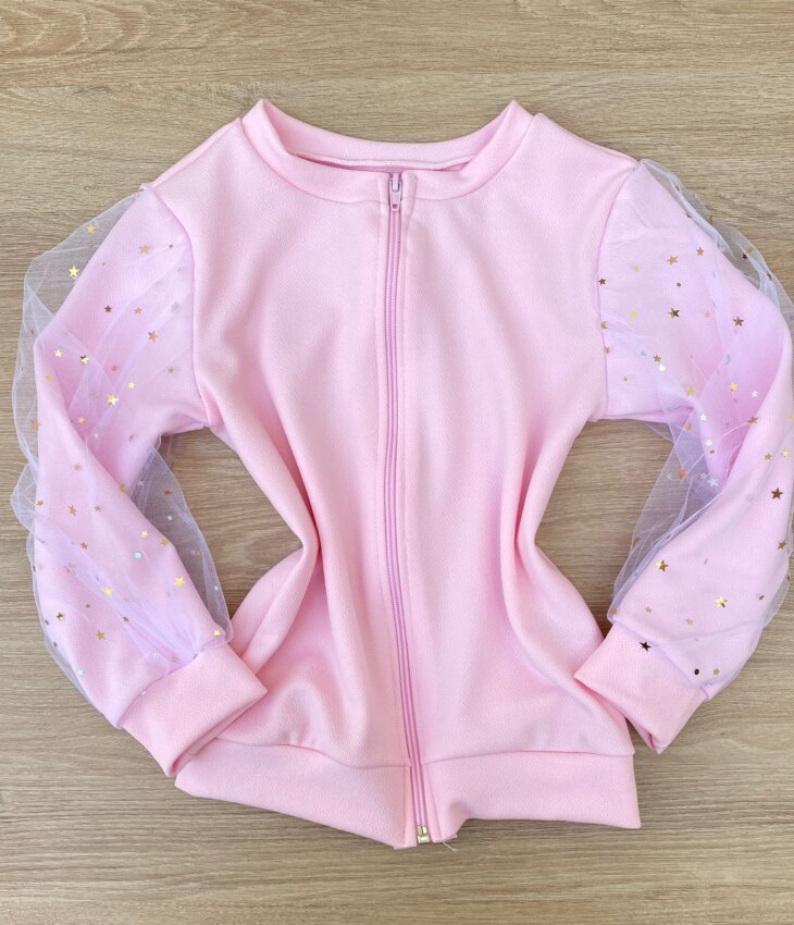 fernandaramoskids com br Conjunto Infantil Feminino Regata Estampa Urso + Jaqueta + Short Rosa 4