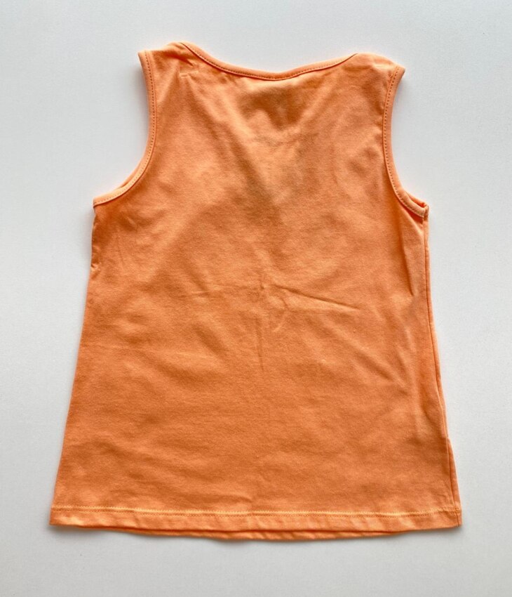 fernandaramoskids com br Conjunto Infantil Feminino Regata Laranja e Short Estampa Floral 3