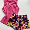 fernandaramoskids com br Conjunto Infantil Feminino Regata Rosa e Short Estampa Floral 3