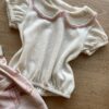 fernandaramoskids com br Conjunto Infantil Feminino Salopete Detalhes em Fios Prata Blusa Linho 1