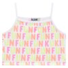 fernandaramoskids com br Conjunto Infantil Feminino Top Alça, Colete e Short Pink Flúor 3
