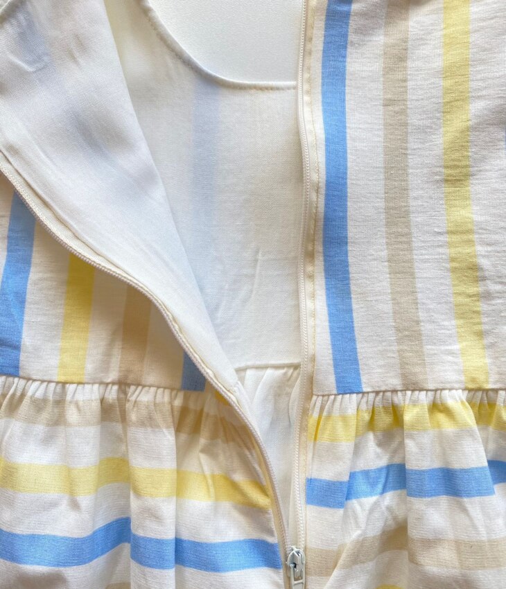 fernandaramoskids com br Conjunto Infantil Feminino Vestido com Laço e Calcinha Listrado 4