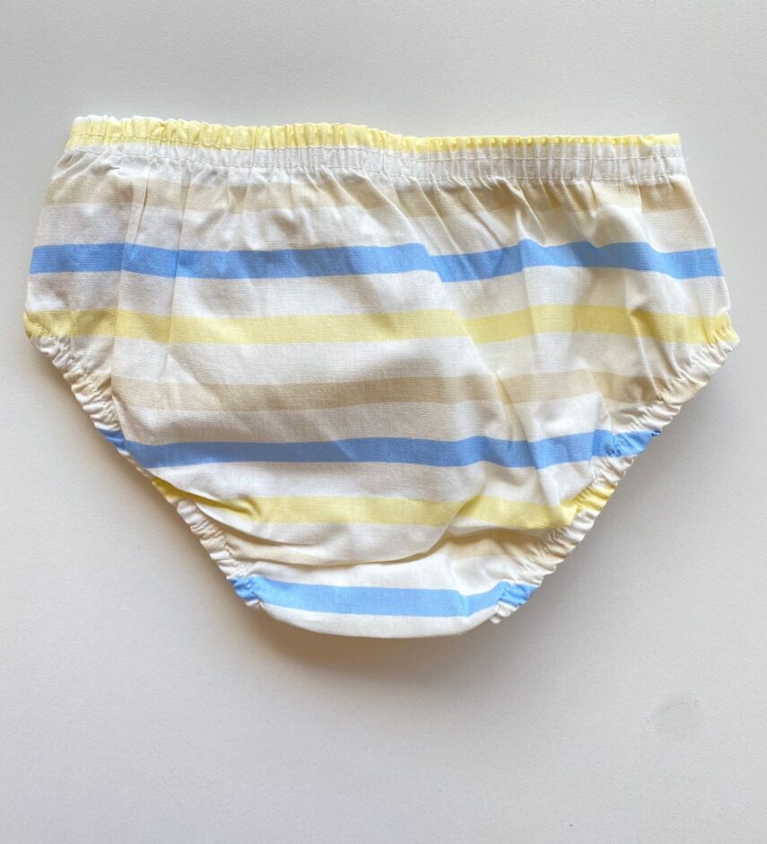 fernandaramoskids com br Conjunto Infantil Feminino Vestido com Laço e Calcinha Listrado 5