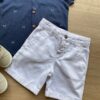 fernandaramoskids com br Conjunto Infantil Masculino Camisa Azul Bermuda Jeans Branca 1
