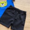 fernandaramoskids com br Conjunto Infantil Masculino Camiseta Azul Bic e Bermuda Preta 2