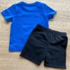 fernandaramoskids com br Conjunto Infantil Masculino Camiseta Azul Bic e Bermuda Preta 3