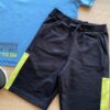 fernandaramoskids com br Conjunto Infantil Masculino Camiseta Azul e Bermuda Preta 1