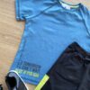 fernandaramoskids com br Conjunto Infantil Masculino Camiseta Azul e Bermuda Preta 2
