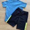 fernandaramoskids com br Conjunto Infantil Masculino Camiseta Azul e Bermuda Preta 4