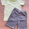 fernandaramoskids com br Conjunto Infantil Masculino Camiseta Básica e Bermuda Verde 4