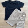 fernandaramoskids com br Conjunto Infantil Masculino Camiseta Bright Preta e Bermuda Bege 3