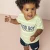 fernandaramoskids com br Conjunto Infantil Masculino Camiseta Listrada Verde e Bermuda Azul 1