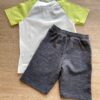 fernandaramoskids com br Conjunto Infantil Masculino Camiseta Off White e Bermuda Cinza 3