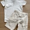 fernandaramoskids com br Conjunto Infantil Masculino Camiseta Off White e Bermuda Cru 4