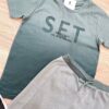 fernandaramoskids com br Conjunto Infantil Masculino Camiseta Set e Bermuda Verde 1