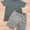 fernandaramoskids com br Conjunto Infantil Masculino Camiseta Set e Bermuda Verde 3