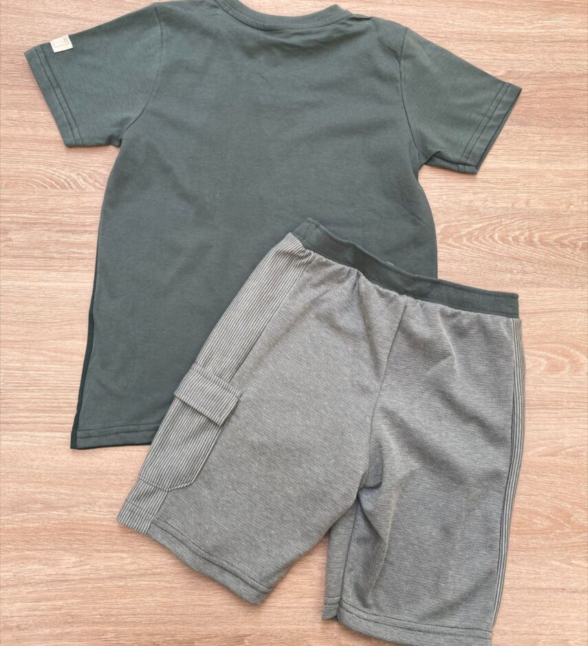 fernandaramoskids com br Conjunto Infantil Masculino Camiseta Set e Bermuda Verde 3
