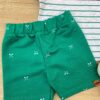 fernandaramoskids com br Conjunto Infantil Masculino Camiseta Urso e Bermuda Verde 2