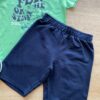 fernandaramoskids com br Conjunto Infantil Masculino Camiseta Verde e Bermuda Azul 2
