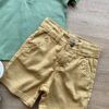 fernandaramoskids com br Conjunto Infantil Masculino Camiseta Verde e Bermuda Jeans Bege 2