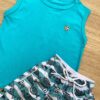 fernandaramoskids com br Conjunto Infantil Masculino Regata Azul e Bermuda Tactel Estampada 2