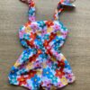 fernandaramoskids com br Macaquinho Infantil Feminino Amarração nas Alças Estampa Floral 2