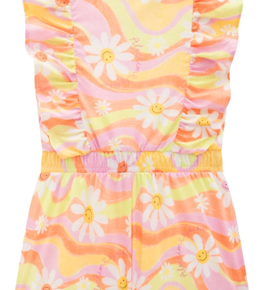 fernandaramoskids com br Macaquinho Infantil Feminino Colorido Estampa Floral 1