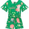 fernandaramoskids com br Macaquinho Infantil Feminino Estampa de Bichinhos Verde 1