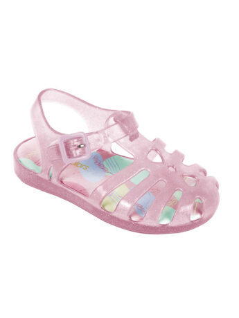 Sandália Infantil Feminina Lilly Kids Rosa Gliter Fernanda ramos kids
