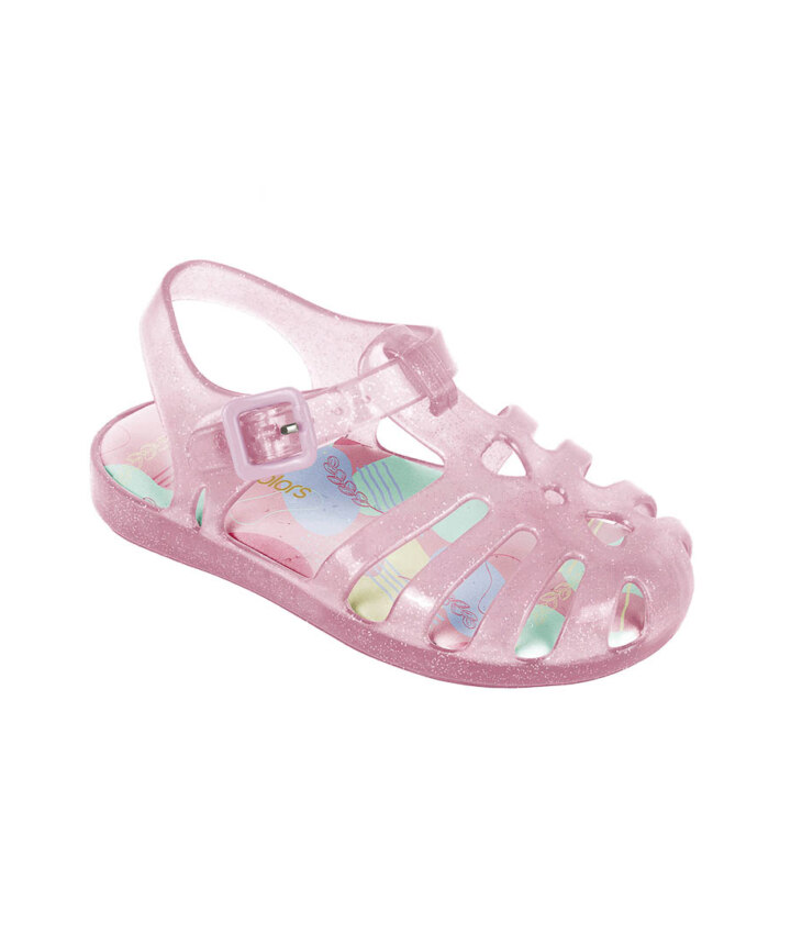 Sandália Infantil Feminina Lilly Kids Rosa Gliter Fernanda ramos kids