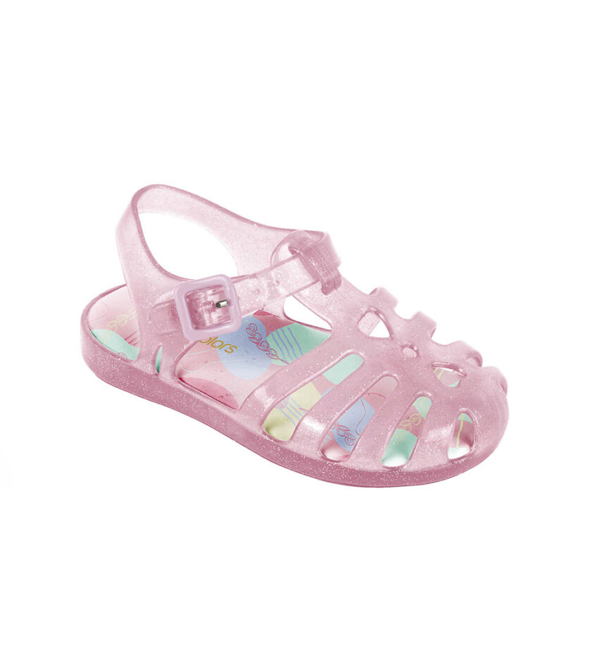 Sandália Infantil Feminina Lilly Kids Rosa Gliter Fernanda ramos kids