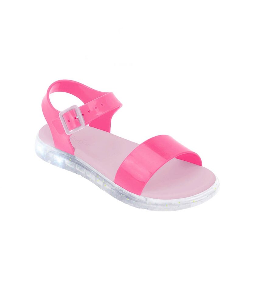 fernandaramoskids_com_br- Sandália Infantil Feminina Manu Ligth Pink e Rosa Fernanda Ramos Kids