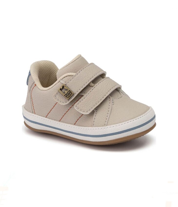 Sapato Infantil Masculino Flyer Baby Bege Claro Fernanda Ramos Kids