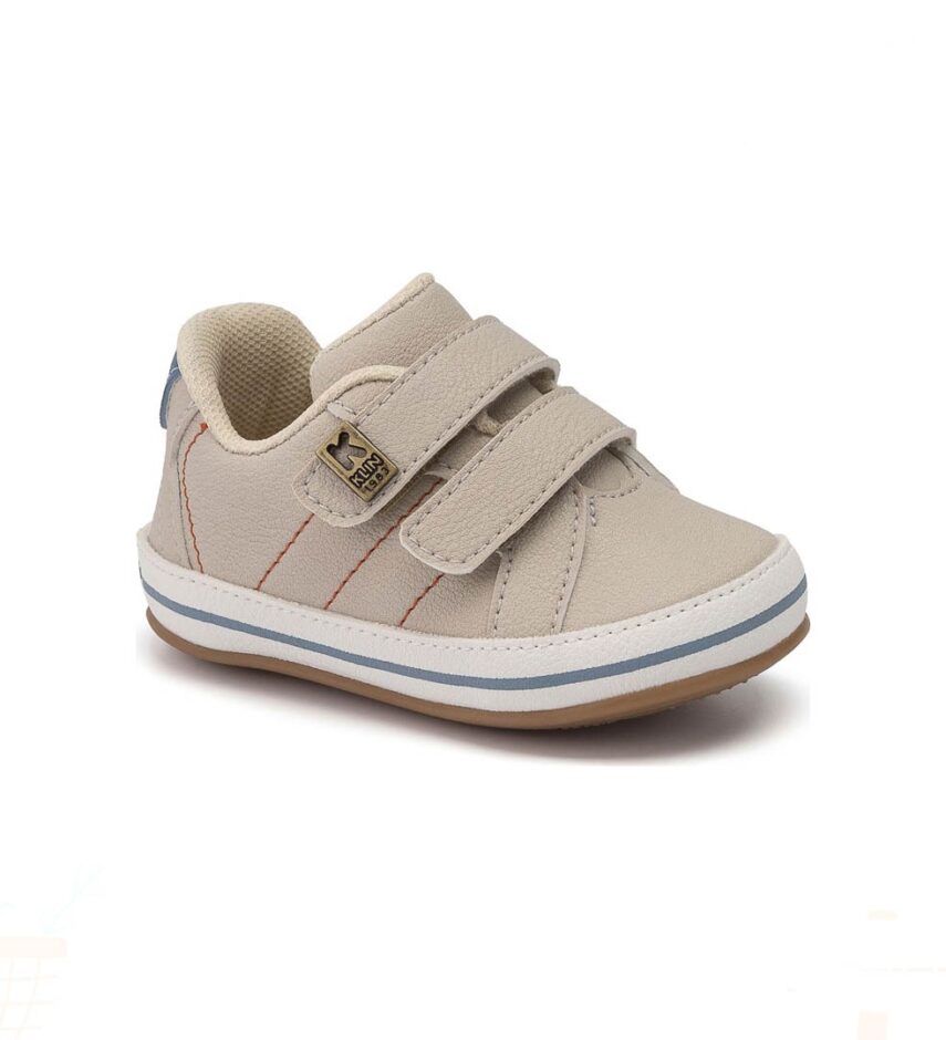 Sapato Infantil Masculino Flyer Baby Bege Claro Fernanda Ramos Kids