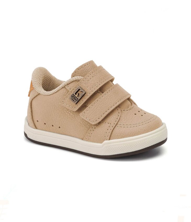 Sapato Infantil Masculino Flyer Baby Bege Escuro Fernanda Ramos Kids