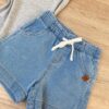 fernandaramoskids com br Short Jeans Infantil Feminino Comfort com Cordão 1