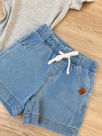 fernandaramoskids com br Short Jeans Infantil Feminino Comfort com Cordão 1