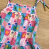 fernandaramoskids com br Vestido Infantil Feminino Alças com Amarração Estampado 1