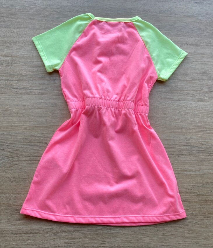 fernandaramoskids com br Vestido Infantil Feminino com Amarração Summer Pink Flúor 2