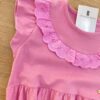 fernandaramoskids com br Vestido Infantil Feminino com Detalhe Rosa 1