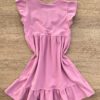fernandaramoskids com br Vestido Infantil Feminino com Detalhe Rosa 3