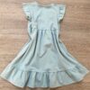 fernandaramoskids com br Vestido Infantil Feminino com Detalhe Verde Água 2