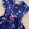fernandaramoskids com br Vestido Infantil Feminino Cotton Estampa Estrelas Azul Marinho 1