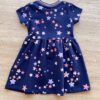 fernandaramoskids com br Vestido Infantil Feminino Cotton Estampa Estrelas Azul Marinho 2
