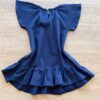 fernandaramoskids com br Vestido Infantil Feminino Curto Azul Marinho 2