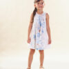 Vestido Infantil Feminino Curto com Aplicação Branco Fernanda ramos kids