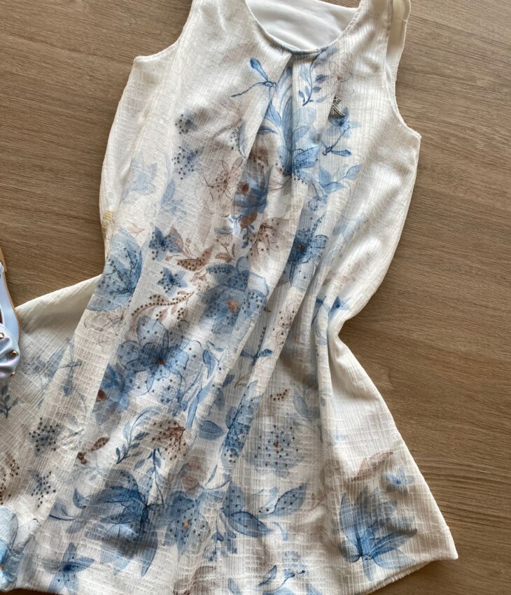 fernandaramoskids com br Vestido Infantil Feminino Curto com Aplicação Branco 2