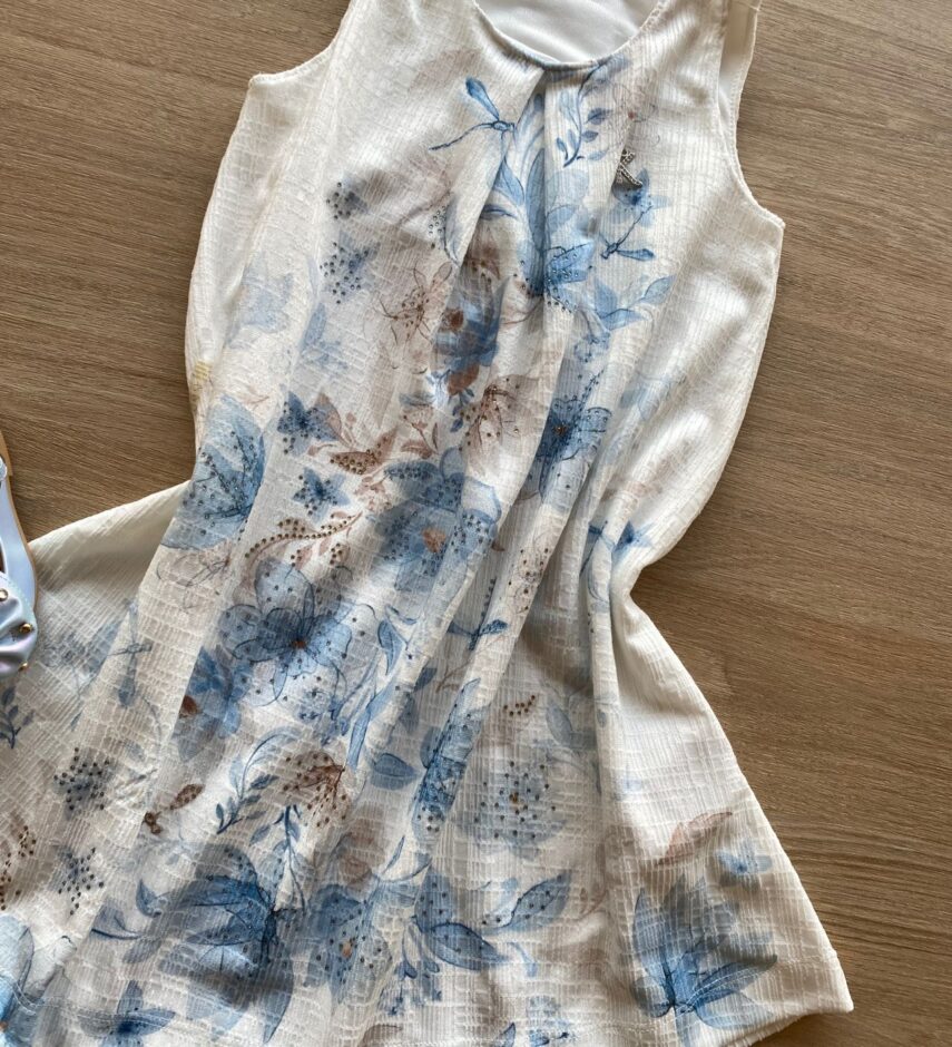 fernandaramoskids com br Vestido Infantil Feminino Curto com Aplicação Branco 2